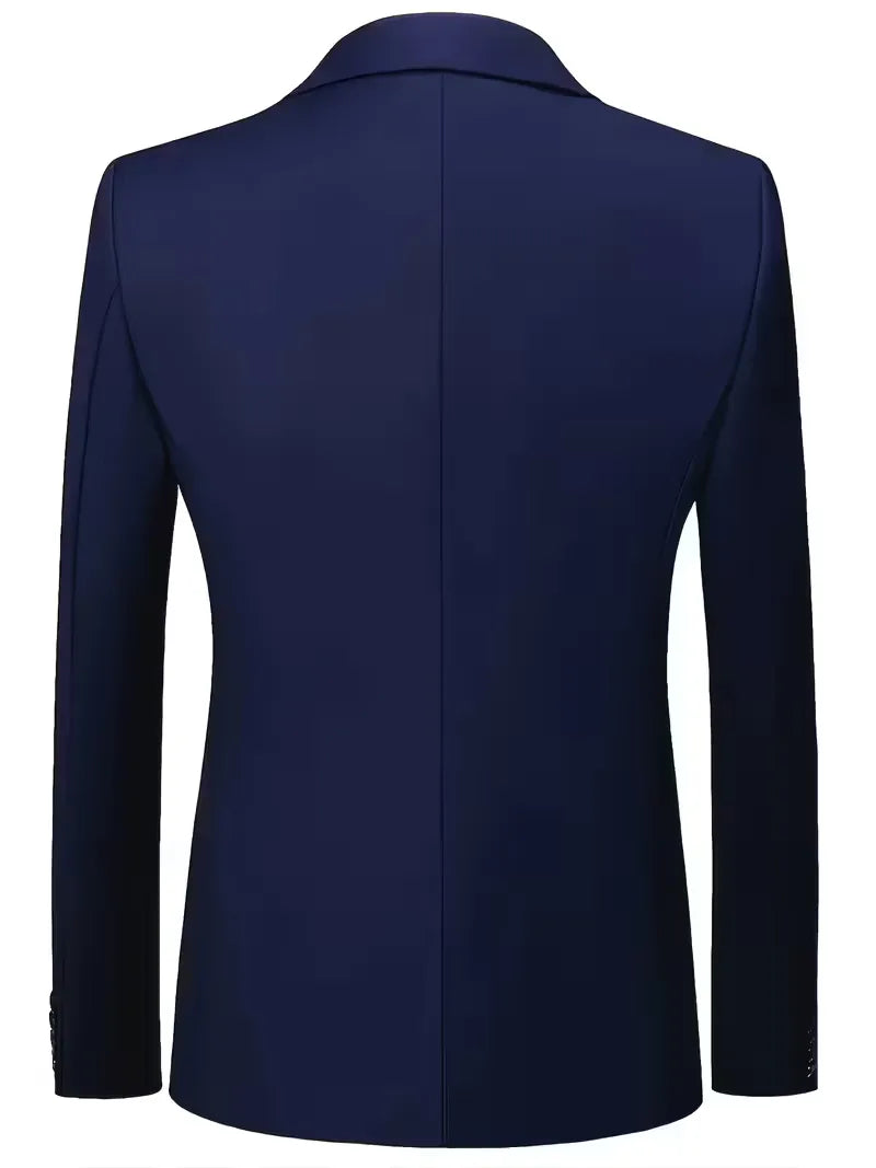 Ingmar | Men's Slim Fit Three-Piece Suit Set with Notched Lapels and Waistcoat
