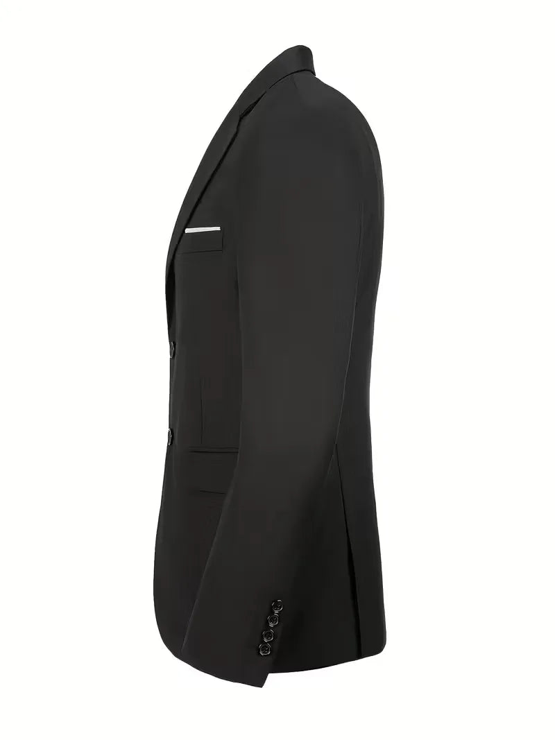 Ingmar | Men's Slim Fit Three-Piece Suit Set with Notched Lapels and Waistcoat