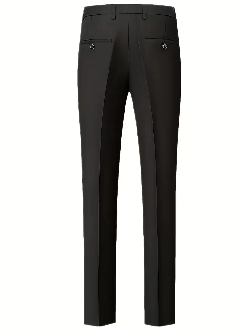 Ingmar | Men's Slim Fit Three-Piece Suit Set with Notched Lapels and Waistcoat