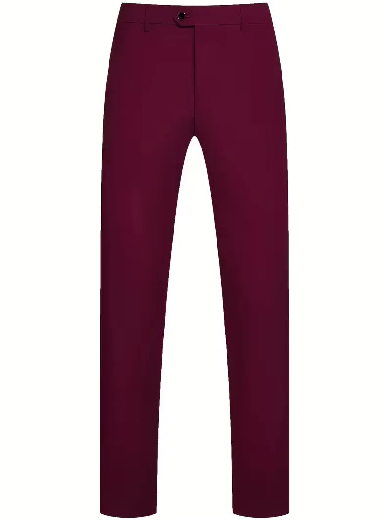 Ingmar | Men's Slim Fit Three-Piece Suit Set with Notched Lapels and Waistcoat