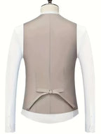Ingmar | Men's Slim Fit Three-Piece Suit Set with Notched Lapels and Waistcoat