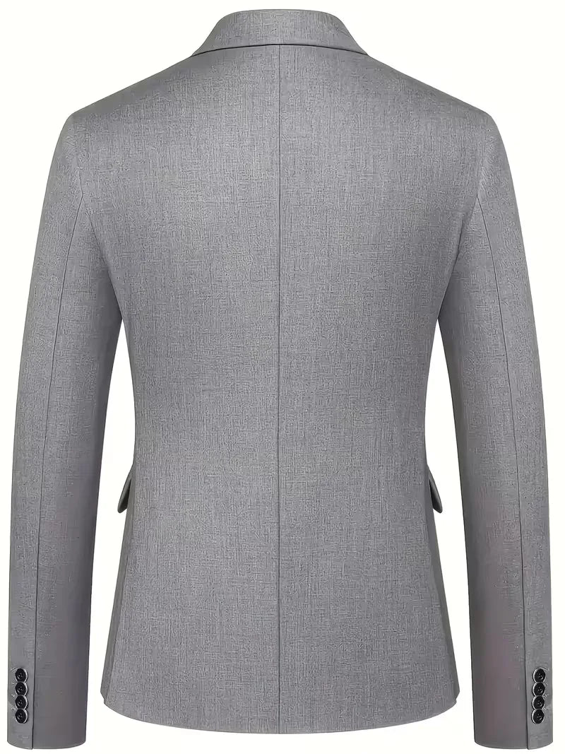 Ingmar | Men's Slim Fit Three-Piece Suit Set with Notched Lapels and Waistcoat