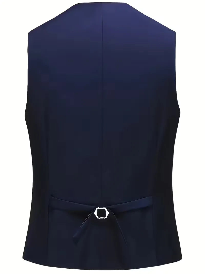 Ingmar | Men's Slim Fit Three-Piece Suit Set with Notched Lapels and Waistcoat