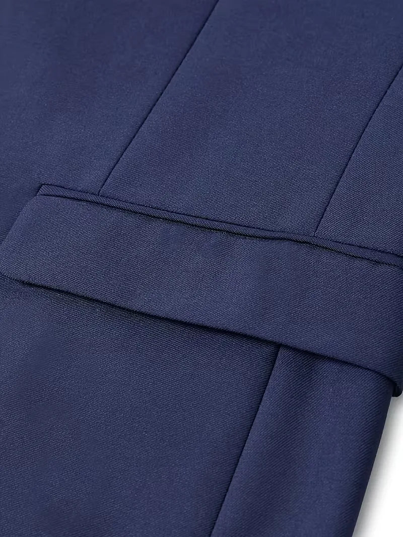 Ingmar | Men's Slim Fit Three-Piece Suit Set with Notched Lapels and Waistcoat