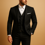 Florian | Men's Slim Fit Three-Piece Suit with Waistcoat and Pocket Square