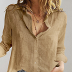 Selma | Women's Linen Button-Down Blouse