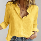 Selma | Women's Linen Button-Down Blouse