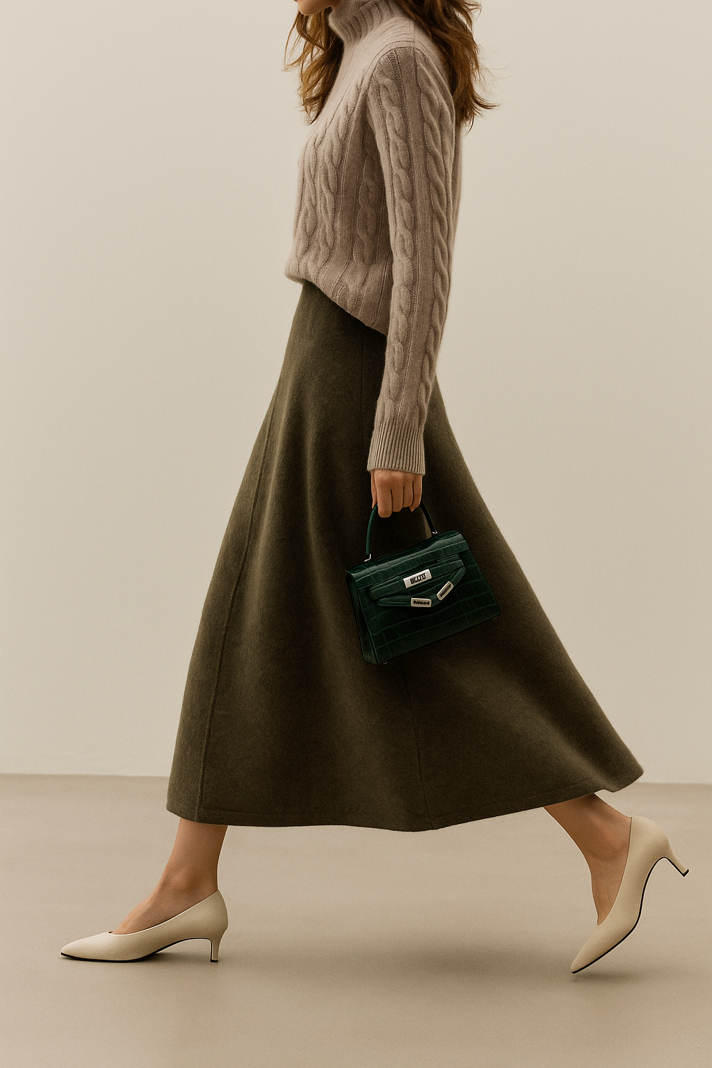 Nives | Women’s Knit Maxi Skirt — TOPNEWPLACE (view 2)