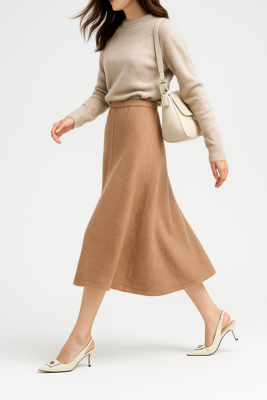 Nives | Women’s Knit Maxi Skirt — TOPNEWPLACE (view 3)