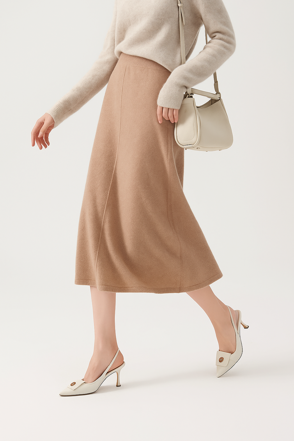 Nives | Women’s Knit Maxi Skirt — TOPNEWPLACE (view 4)