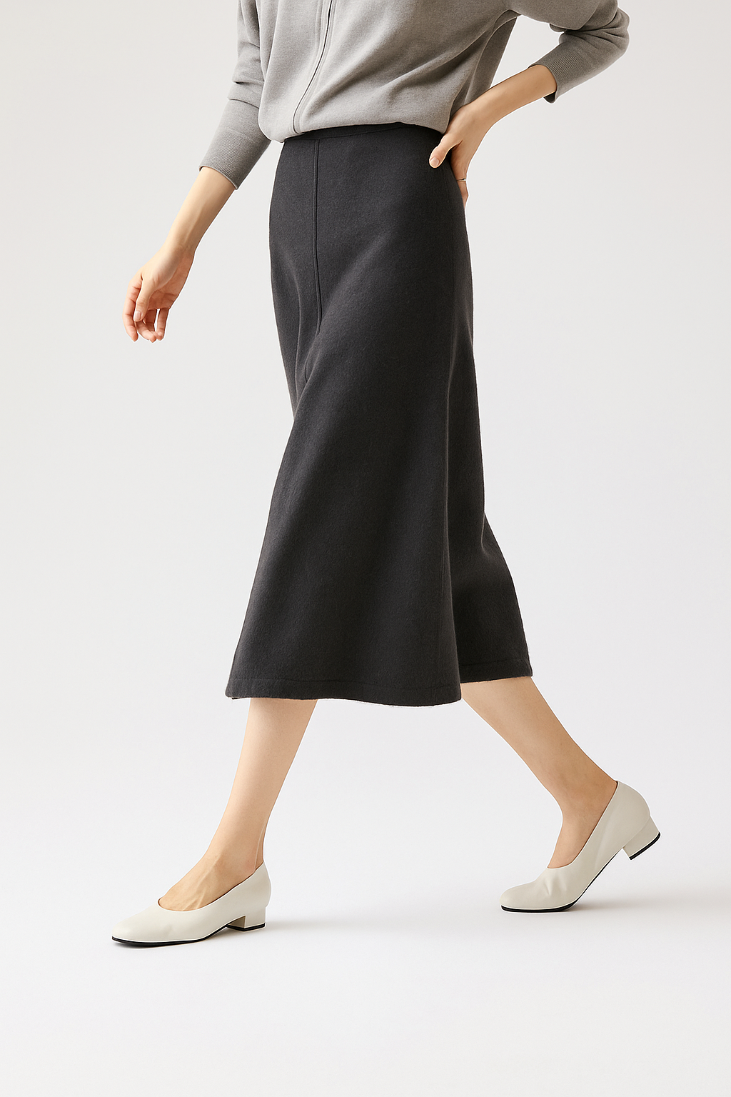 Nives | Women’s Knit Maxi Skirt — TOPNEWPLACE (view 6)