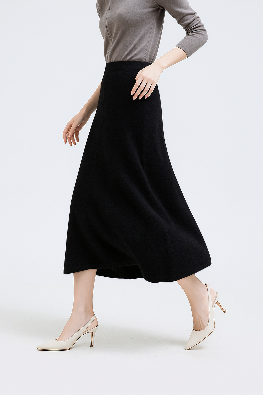 Nives | Women’s Knit Maxi Skirt — TOPNEWPLACE (view 8)