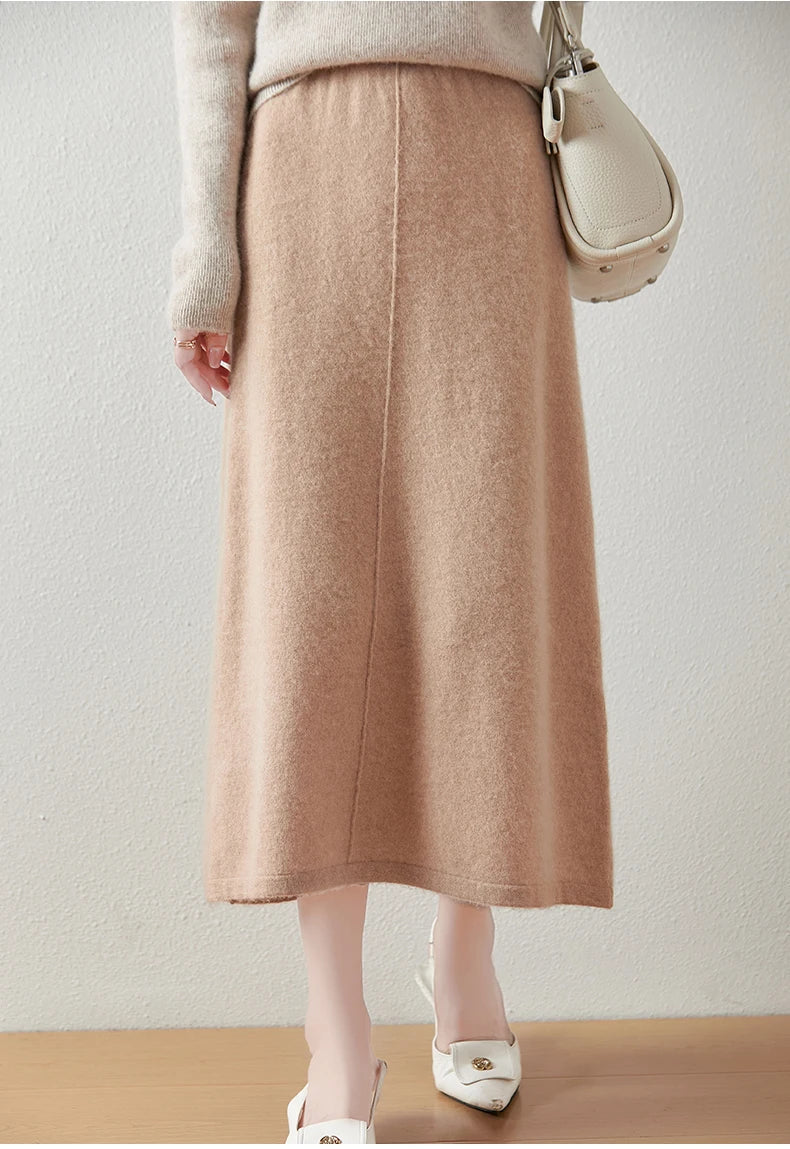 Nives | Women’s Knit Maxi Skirt — TOPNEWPLACE (view 5)