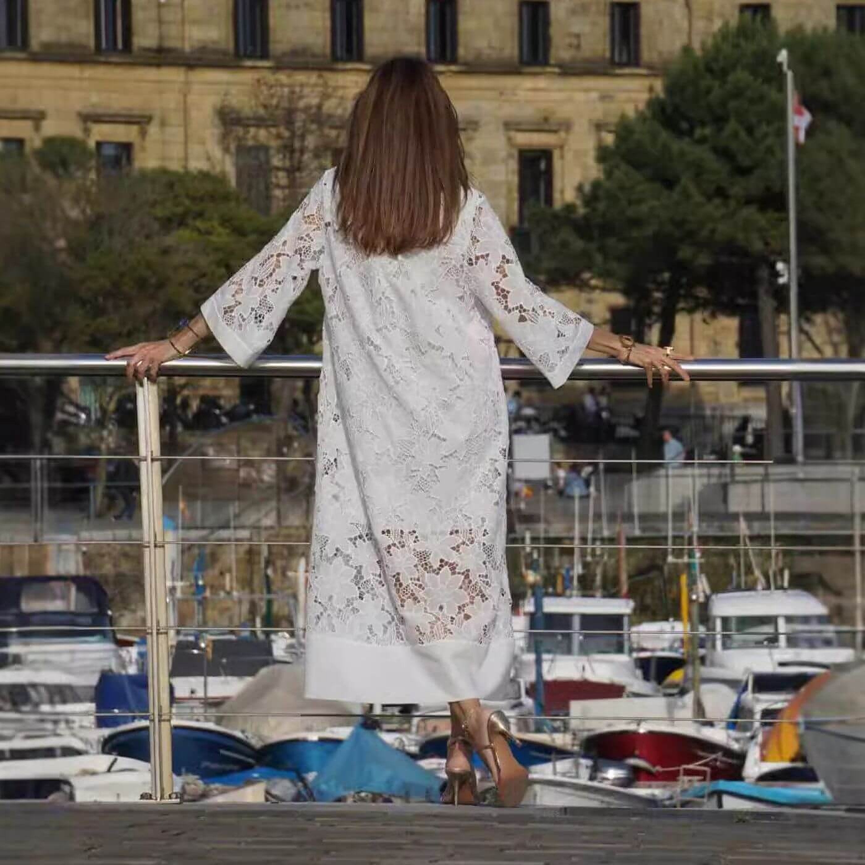 Women's Lace Caftan Maxi Dress — view 3