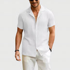 Men's Short Sleeve Linen Shirt — view 4