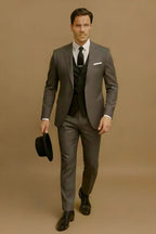 Laurent | Men's Slim Fit Three-Piece Suit with Waistcoat