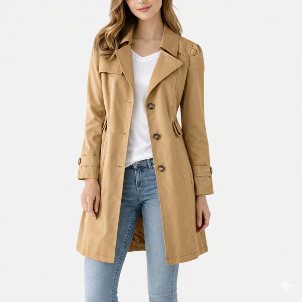 Timeless Button Up Trench Coat — Warm