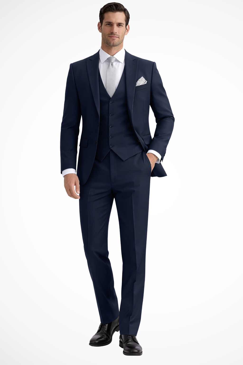 Ilmar | Men's Slim Fit Three-Piece Suit with Peak Lapel