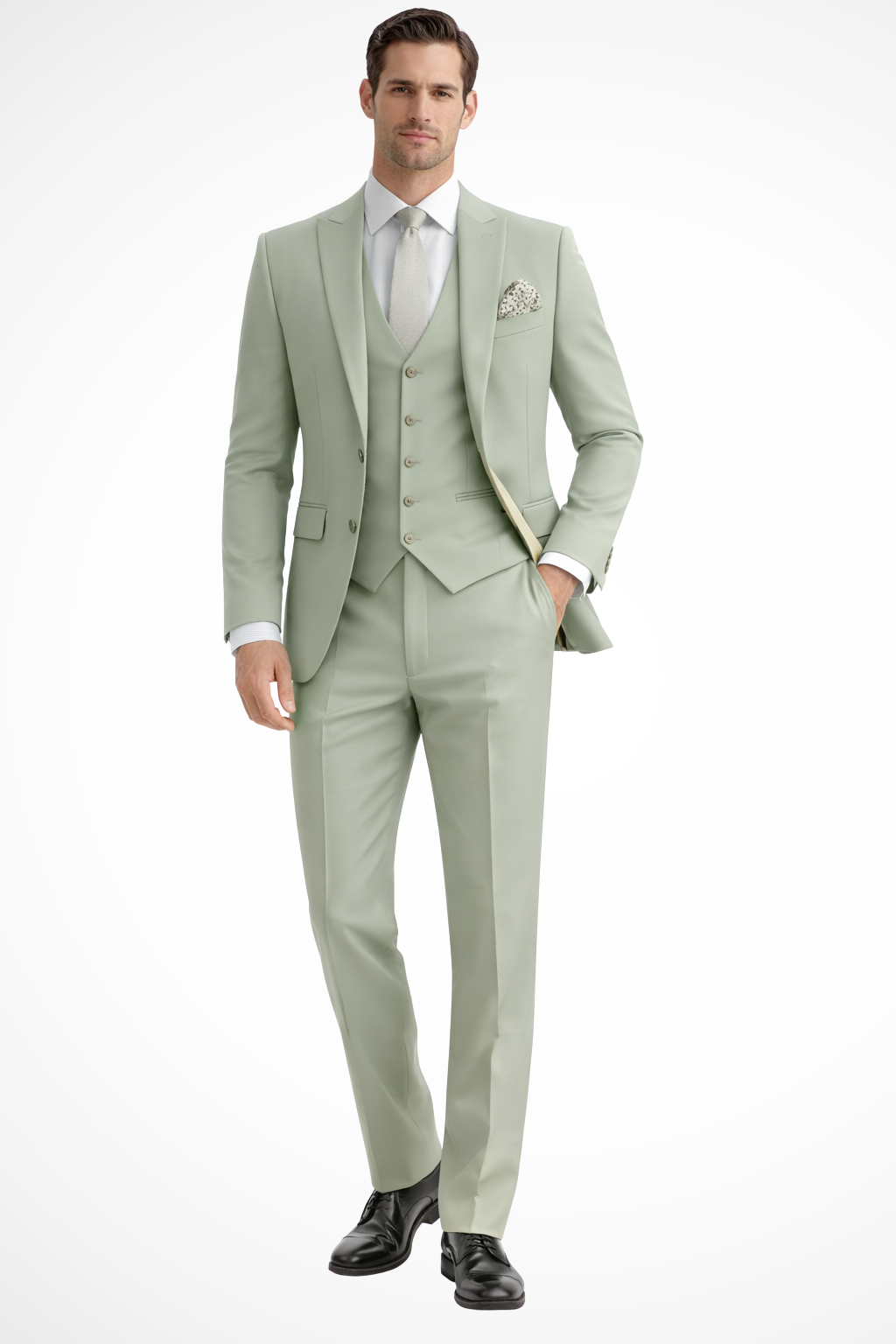 Ilmar | Men's Slim Fit Three-Piece Suit with Peak Lapel