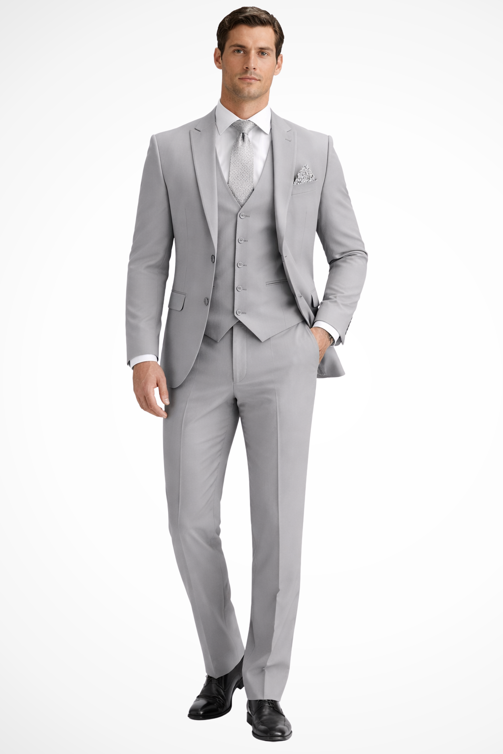 Ilmar | Men's Slim Fit Three-Piece Suit with Peak Lapel