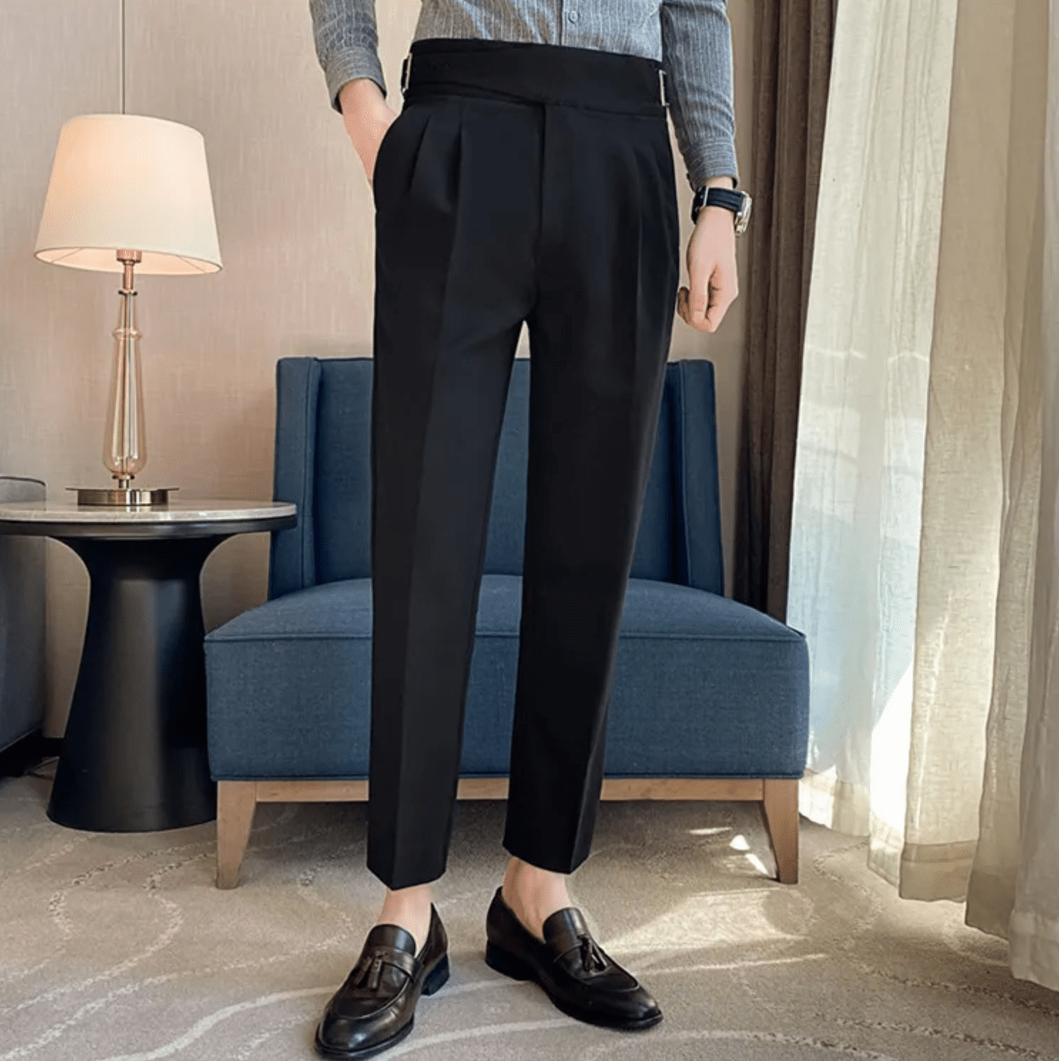 Peter | Men’s Straight Fit Casual Trousers