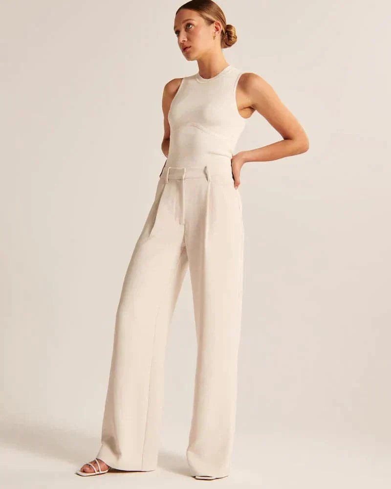 Women's High-Rise Wide Leg Casual Pants — TOPNEWPLACE