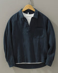 Ewald | Men's Cotton-Linen Popover Shirt