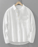 Ewald | Men's Cotton-Linen Popover Shirt