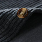 Men's Corduroy Shirt with Point Collar and Chest Pocket