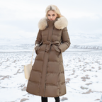Lucia | Designer Winter Parka with Fur Hood