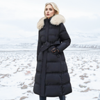 Lucia | Designer Winter Parka with Fur Hood