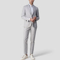 Men's Linen Blend Suit Set Smart Tailored Everyday Business Look