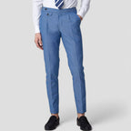 Men's Linen Blend Suit Set Smart Tailored Everyday Business Look