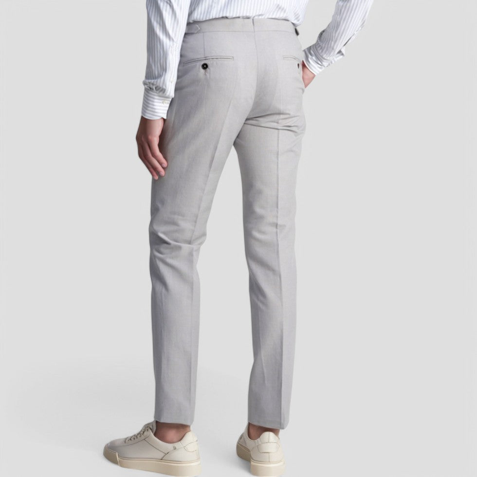 Men's Linen Blend Suit Set Smart Tailored Everyday Business Look