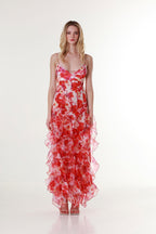 Women's Ruffle Floral Maxi Dress — view 5