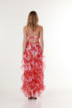 Women's Ruffle Floral Maxi Dress — view 4