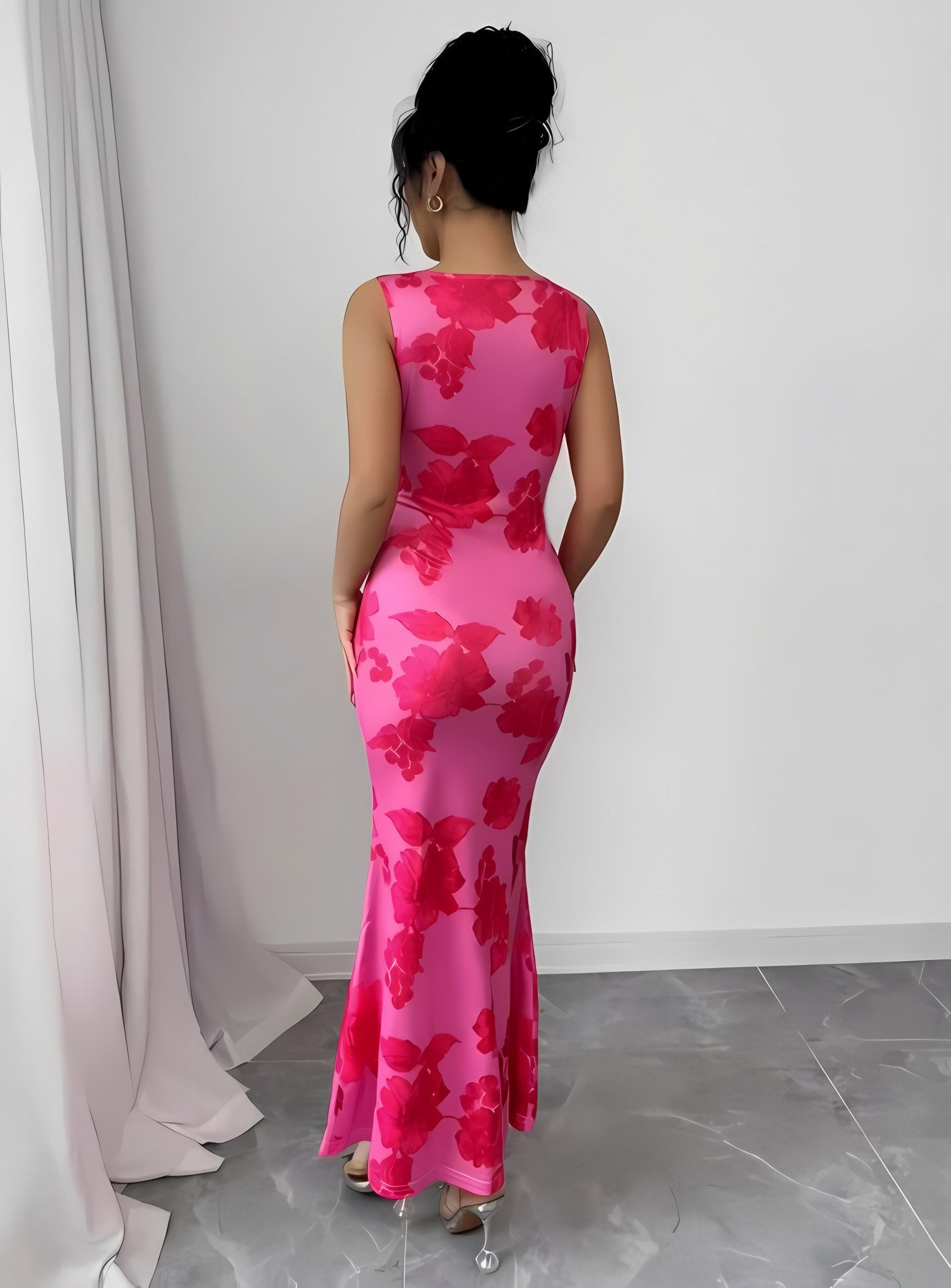 Women's Floral Sleeveless Maxi Dress — view 2
