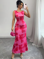 Women's Floral Sleeveless Maxi Dress — view 1