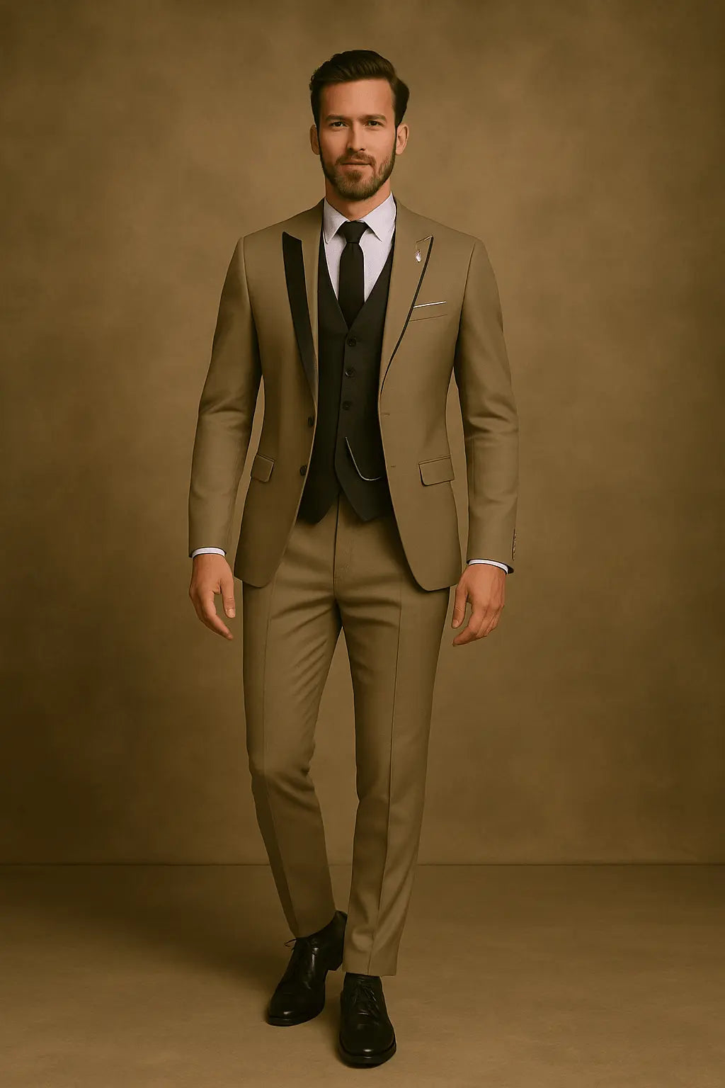 Laurent | Men's Slim Fit Three-Piece Suit with Waistcoat