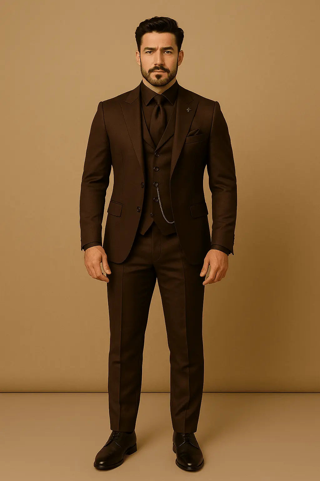Laurent | Men's Slim Fit Three-Piece Suit with Waistcoat