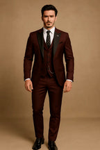 Laurent | Men's Slim Fit Three-Piece Suit with Waistcoat