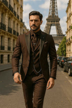 Laurent | Men's Slim Fit Three-Piece Suit with Waistcoat