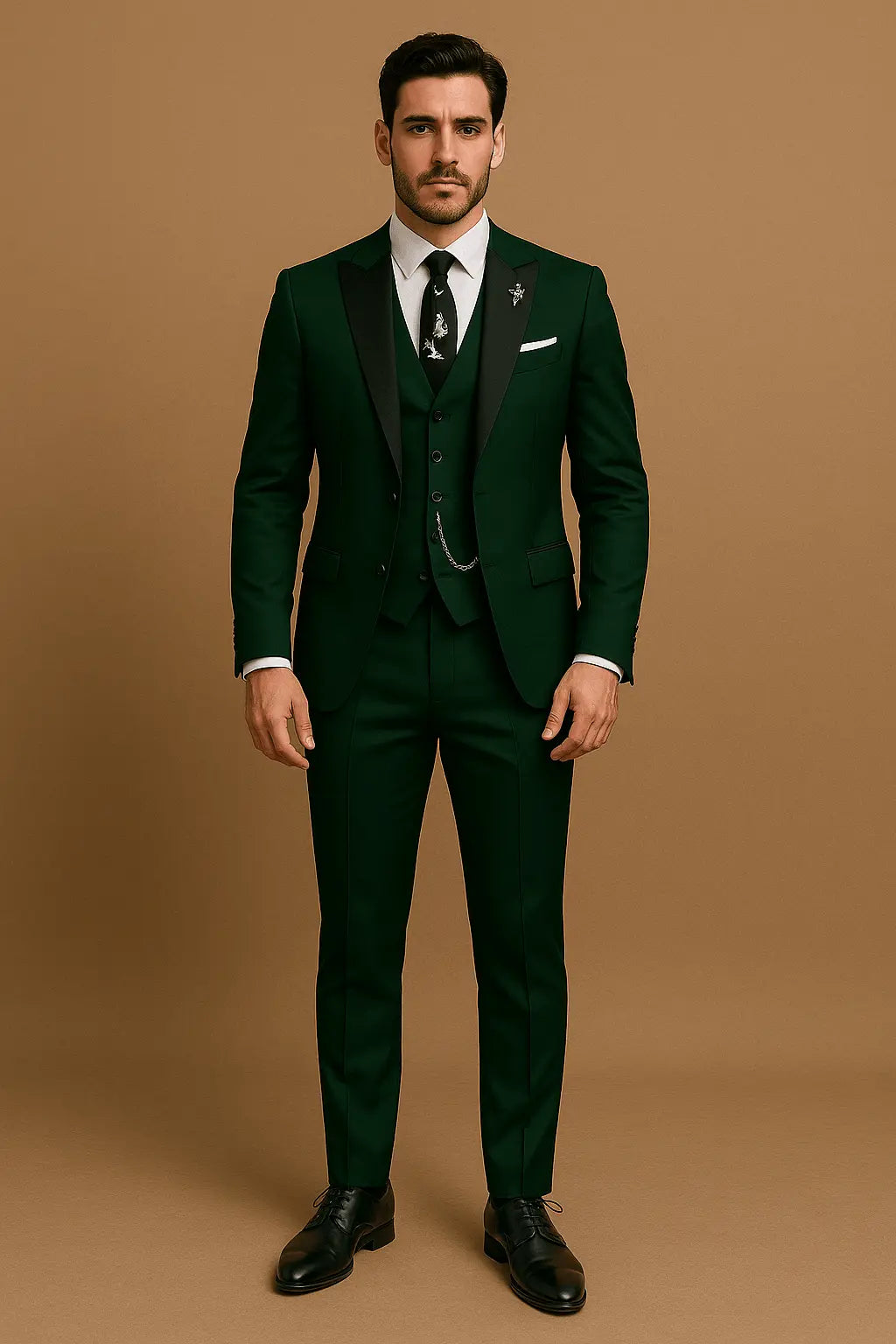 Laurent | Men's Slim Fit Three-Piece Suit with Waistcoat