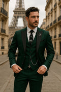Laurent | Men's Slim Fit Three-Piece Suit with Waistcoat