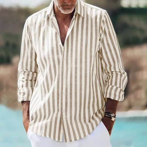 Men's Long Sleeve Striped Shirt — view 2
