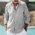 Men's Long Sleeve Striped Shirt — view 3