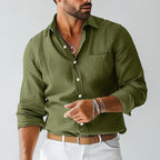 Men's Long Sleeve Button-Front Shirt — view 1