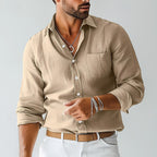 Men's Long Sleeve Button-Front Shirt — view 3