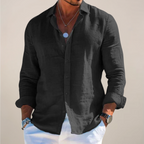 Karlo | Men’s Linen Long Sleeve Shirt