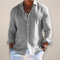 Karlo | Men’s Linen Long Sleeve Shirt